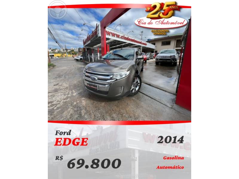 FORD - EDGE 3.5 LIMITED AWD V6 24V 4P AUTOMÁTICO - 2014/2014 - CINZA - R$ 69.800,00