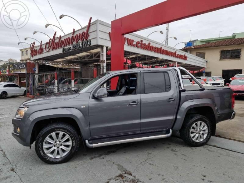 VOLKSWAGEN - AMAROK 2.0 HIGHLINE 4X4 CD 16V TURBO INTERCOOLER DIESEL 4P MANUAL - 2010/2011 - CINZA - R$ 69.800,00