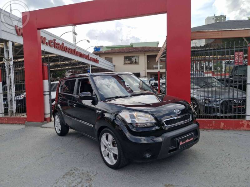 KIA MOTORS - SOUL 1.6 EX 16V FLEX 4P MANUAL - 2011/2012 - PRETA - R$ 42.900,00