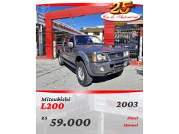 MITSUBISHI - L200 2.5 GLS HPE 4X4 CD 8V TURBO DIESEL 4P MANUAL - 2002/2003 - CINZA - R$ 59.000,00