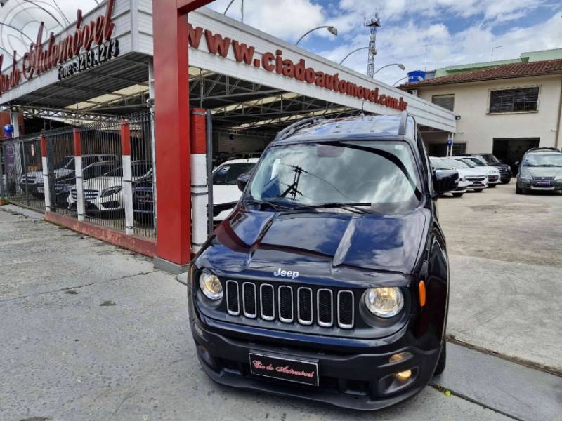 JEEP - RENEGADE 1.8 16V FLEX LONGITUDE 4P AUTOMÁTICO - 2017/2017 - PRETA - R$ 64.900,00