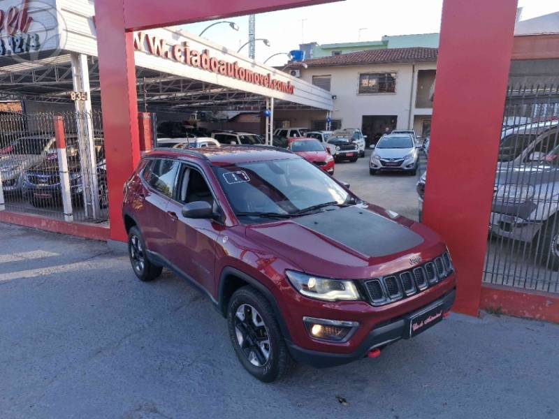JEEP - COMPASS 2.0 16V DIESEL TRAILHAWK 4X4 AUTOMÁTICO - 2016/2017 - BORDO - R$ 109.000,00