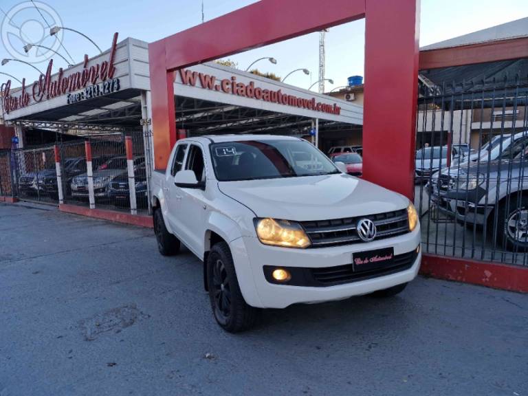 VOLKSWAGEN - AMAROK 2.0 TRENDLINE 4X4 CD 16V TURBO INTERCOOLER DIESEL 4P AUTOMÁTICO - 2014/2014 - BRANCA - R$ 99.000,00