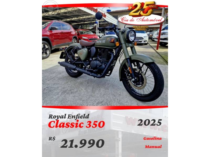 ROYAL ENFIELD - CLASSIC CLASSIC 350CC - 2024/2025 - CINZA - R$ 21.990,00