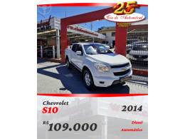 CHEVROLET - S10 2.8 LT 4X4 CD 16V TURBO DIESEL 4P AUTOMÁTICO - 2013/2014 - BRANCA - R$ 109.000,00