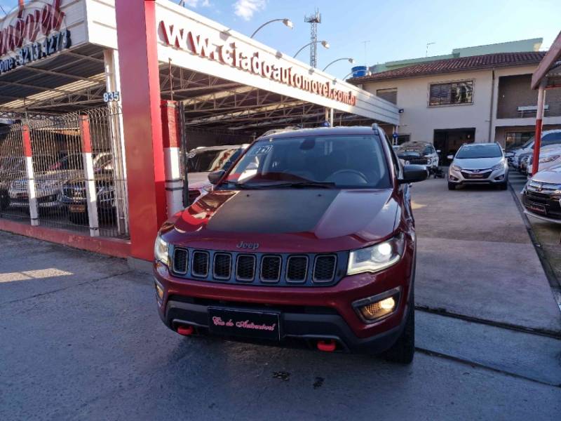 JEEP - COMPASS 2.0 16V DIESEL TRAILHAWK 4X4 AUTOMÁTICO - 2016/2017 - BORDO - R$ 109.000,00