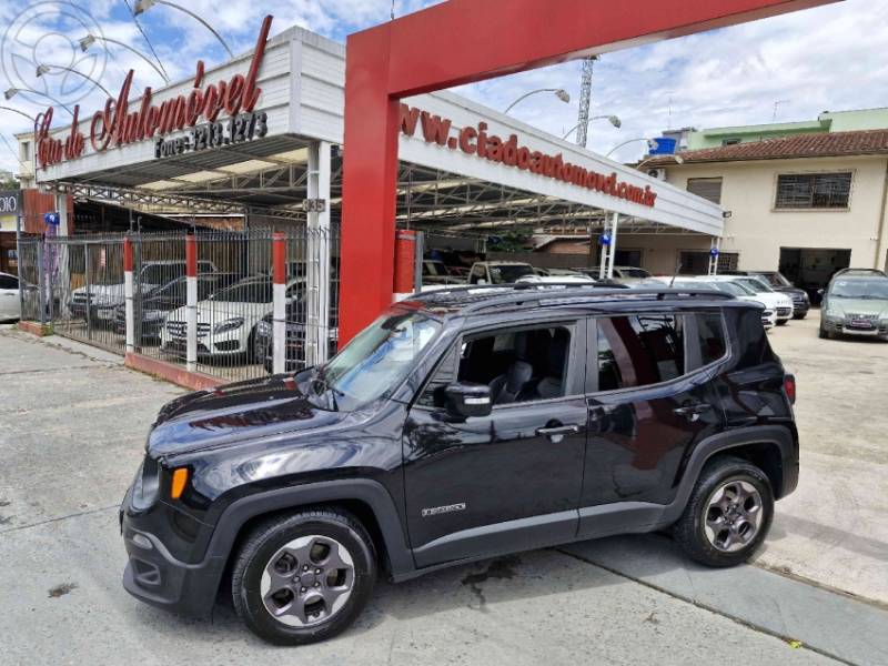JEEP - RENEGADE 1.8 16V FLEX LONGITUDE 4P AUTOMÁTICO - 2017/2017 - PRETA - R$ 64.900,00