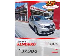 RENAULT - SANDERO 1.0 AUTHENTIQUE 16V FLEX 4P MANUAL - 2014/2015 - PRATA - R$ 37.900,00