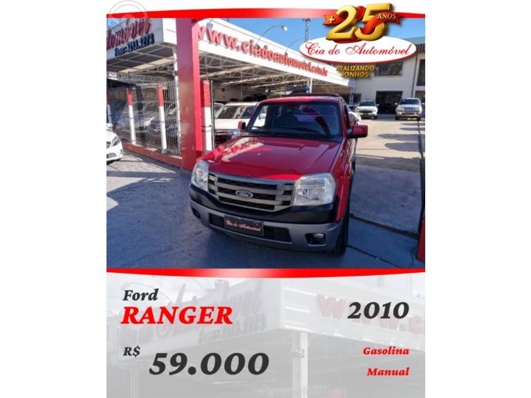 FORD - RANGER 2.3 SPORT 16V 4X2 CS 2P MANUAL - 2009/2010 - VERMELHA - R$ 59.000,00